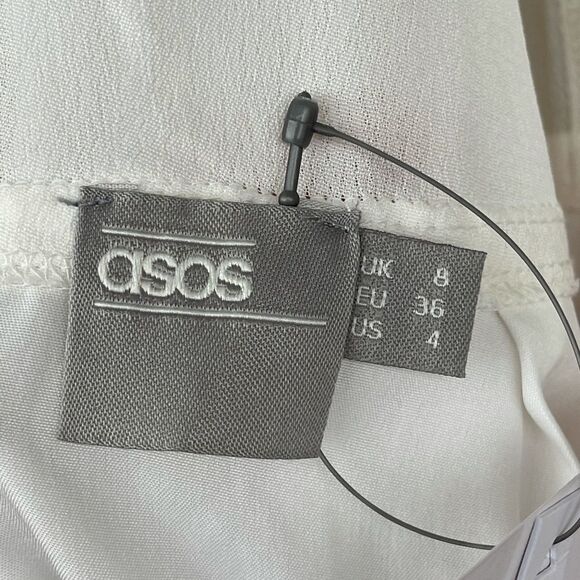 ASOS Pink Premium Cold Shoulder Dip Dye Victoriana dress size 4 - Picture 9 of 10